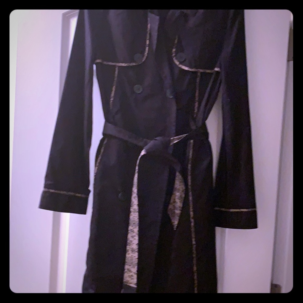 Jason Wu for Target black trench coat w/pink lace